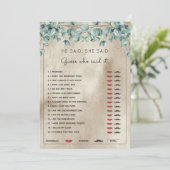  ユーカリ・ブライダルシャワー 招待状 (スタンド正面)