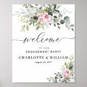 ユーカリ ブラッシュエンゲージメントパーティーポスター ポスター (正面)