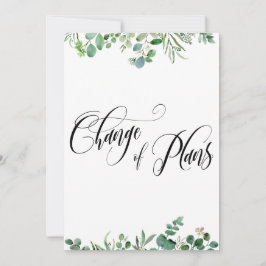 ユーカリ プラン変更3 延期結婚式 招待状