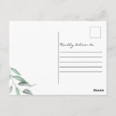 ユーカリ ベイビー お知らせ フォト 愛と感謝 ポストカード (裏面)