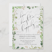 ユーカリ & ベリー | ハッピーエバーアフター リハーサル 招待状 (正面)