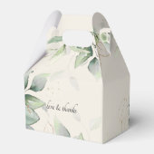 ユーカリ、ベージュ、緑結婚園、箱 フェイバーボックス (裏面サイド)