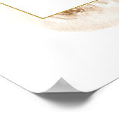 ユーカリ ホワイト フラワー ブライズシャワー ウェルカムサイン ポスター (角)