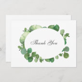 ユーカリ ボヘミアンフラワー 感謝カード (正面/裏面)