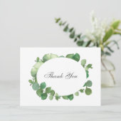 ユーカリ ボヘミア グリーン サンクス サンキューカード (スタンド正面)