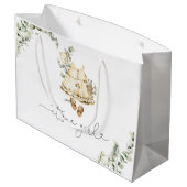 ユーカリ・ボホ子供部屋服女の子 ラージペーパーバッグ (裏面アングル)