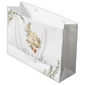 ユーカリ・ボホ子供部屋服女の子 ラージペーパーバッグ (正面アングル)