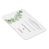 ユーカリ·マイクロの小さな結婚式が日付を救う マグネット (右側)