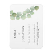 ユーカリ·マイクロの小さな結婚式が日付を救う マグネット (縦)