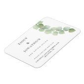 ユーカリ·マイクロの小さな結婚式が日付を救う マグネット (左側)