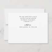 ユーカリ モダン フラット ウェディング サンクス カード (裏面)