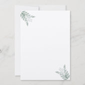 ユーカリ ラスティック エコフレンドリー セーブ・ザ・デート 招待状 (裏面)