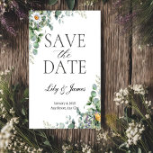 ユーカリ ラスティック Save the Dates 招待状