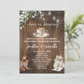 ユーカリ・ラブが西カップルのシャワーを醸造 招待状 (スタンド正面)