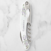 ユーカリ&ラベンダーエレガントブライデスメイド名 ソムリエナイフ (裏面)