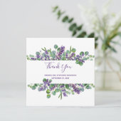 ユーカリ・ラベンダーグリーン結婚ーサンキューカード サンキューカード (スタンド正面)