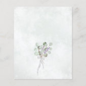 ユーカリ&ラベンダーバジェット結婚式招待状 (裏面)