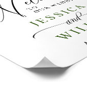 ユーカリ・ラベンダー結婚の歓迎 ポスター (角)