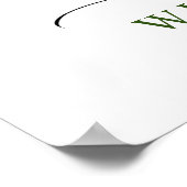 ユーカリ・ラベンダー結婚の歓迎 ポスター (角)