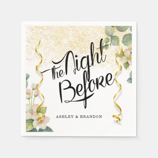 ユーカリ リハーサル ディナー ナプキン スタンダードカクテルナプキン (正面)