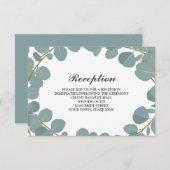 ユーカリ リース 緑の結婚式 披露宴 情報 招待状 (正面/裏面)