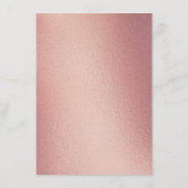 ユーカリ ローズゴールド 幾何学 結婚前お披露目パーティー エンクロージャーカード (裏面)