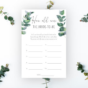 ユーカリ – 何歳の花嫁だった