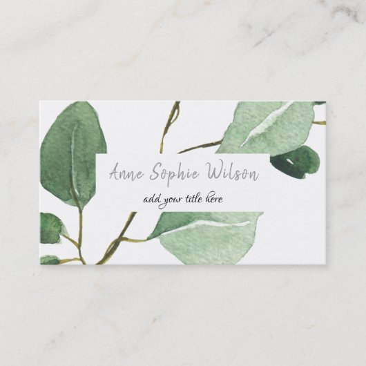 ユーカリ 名刺 (正面)