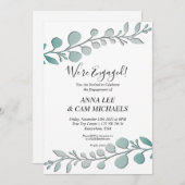 ユーカリ |婚約した 招待状 (正面/裏面)