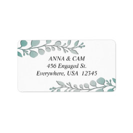 ユーカリ |差出人住所 ラベル