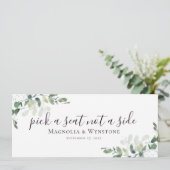 ユーカリ 席を選ぶのではなく、スタイルを選ぶ 招待状 (スタンド正面)