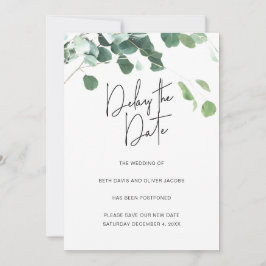 ユーカリ 延期 結婚式 日程変更のお詫び 案内状