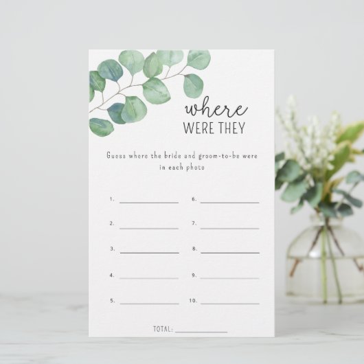 ユーカリ – 彼らはブライダルシャワーゲーム (スタンド正面)