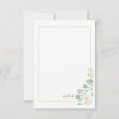 ユーカリ 感謝カード 招待状 (裏面)