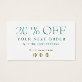 ユーカリ 感謝割引カード (裏面)