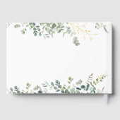 ユーカリ 手書きスクリプト ブライダルシャワー ゲストブック (裏面)