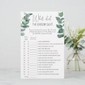 ユーカリ – 新郎は何と言ったブライダルゲーム (スタンド正面)