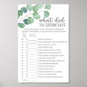 ユーカリ – 新郎は何と言ったブライダルゲーム ポスター (正面)