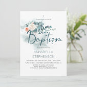 ユーカリ | 水彩のグリーンが美しい洗礼パーティー 招待状 (スタンド正面)