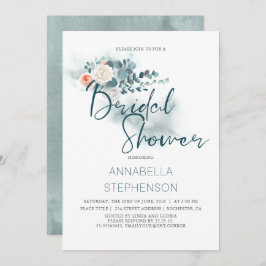 ユーカリ |水彩緑化ブライダルシャワー 招待状
