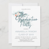 ユーカリ |水彩緑化卒業パーティー 招待状 (正面)