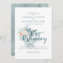 ユーカリ |水彩緑 |フローラ結婚ー