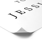 ユーカリ・結婚グリーンリーの歓迎サインと写真 ポスター (角)