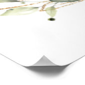 ユーカリ 緑の花 ブライダルシャワー ポスター (角)