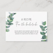ユーカリ - 花嫁のためのレシピ エンクロージャーカード (正面)