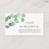 ユーカリ - 花嫁のためのレシピ エンクロージャーカード (正面)