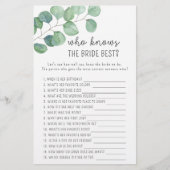 ユーカリ – 誰が花嫁のゲームを知っ最高のている (正面)