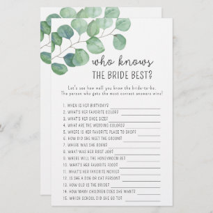 ユーカリ – 誰が花嫁のゲームを知っ最高のている