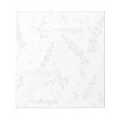 ユーカリ&赤面フローラ – パステル植物学 ノートパッド (正面)