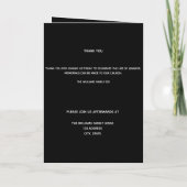 ユーカリ 黒 金色 写真 葬儀 プログラム (裏面)